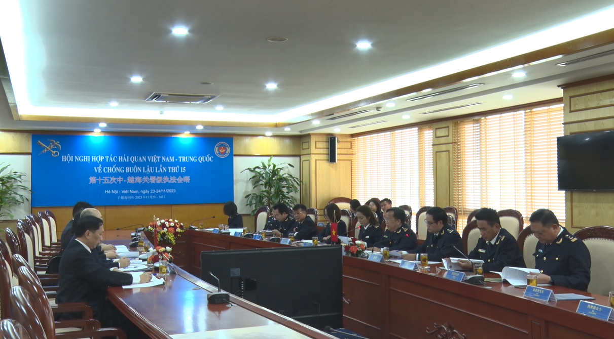 Quang cảnh Hội nghị Hợp tác Hải quan Việt Nam – Trung Quốc về chống buôn lậu lần thứ 15.
